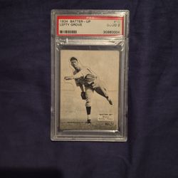 Baseball Card-1934 Batter Up Lefty Grove PSA 2