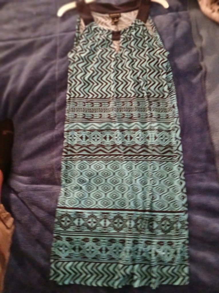 Women's Turquoise & Blue Dress Size 8