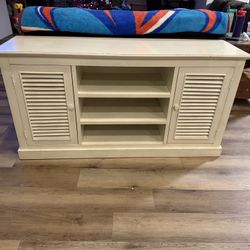 Antique White TV Stand