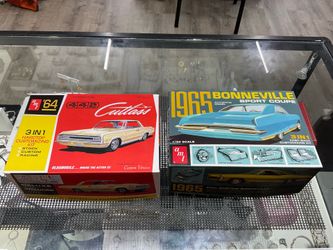 Complete Sealed Model Car Build Kits ‘64 442 Cutlass and ‘65 Boneville