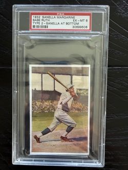 1932 Type 2 Sanella Margarine Babe Ruth PSA 6