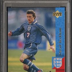 1997 Upper Deck David Beckham England #18 PSA 8