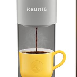 Keurig K-Mini Single Serve K-Cup Pod Coffee Maker, 6 to 12oz Brew size, with Cord Storage, Perfect for Small Spaces, Studio Gray