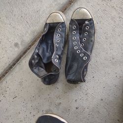 7d0604s48 Converse Size 9.5  Zipper High Tops