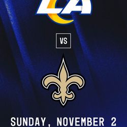 Rams Vs. Saints 2 Tickets. Sect. 227