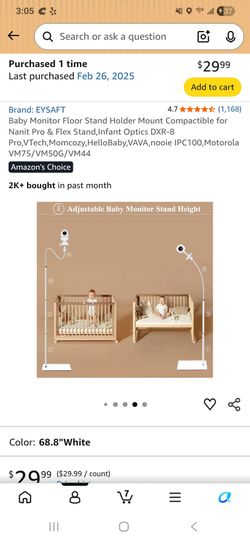 Baby Monitor Floor Stand Holder