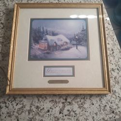 Thomas Kinkade Pic 14 1/2 × 14-1/2 In