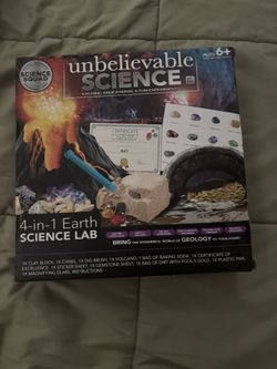 Unbelievable Science- 4 in 1 Earth Science Lab- Brand New 