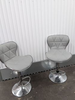 Modern Gray bar chair set