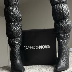Whitney Quilted Over The Knee Boots