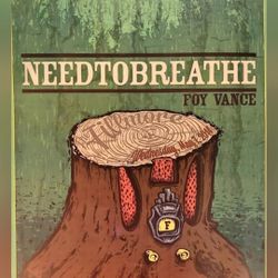 Needtobreathe Foy Vance Concert Poster 2014 Fillmore San Francisco