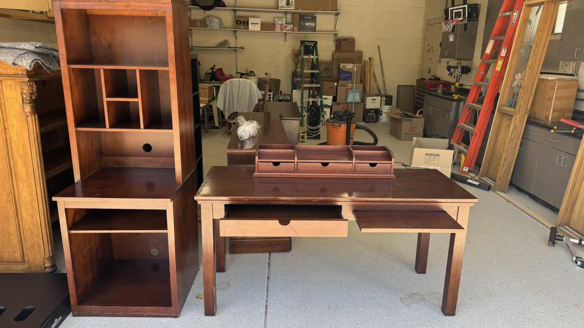 Desk And Bookcase