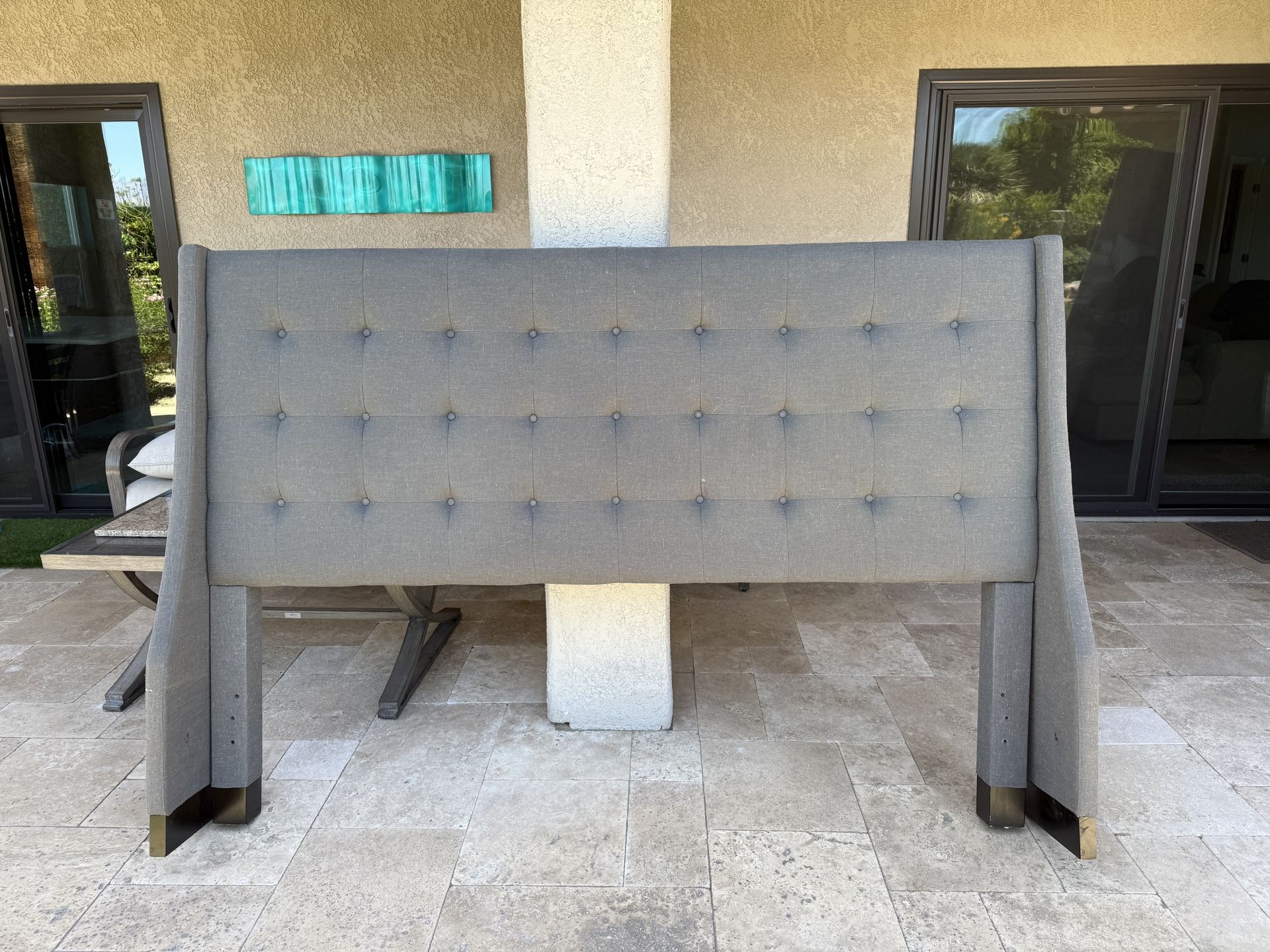 King size headboard, Bed Frame, And Box Springs 