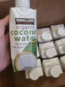 Organic coconut water $10 all