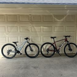 Trek DS 3, Specialized pitch mountain bikes hydraulics set of 2  ready to ride