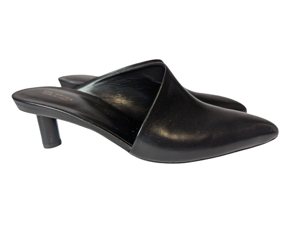 Via Spiga Women's Black Freya Asymmetrical Mule Size 7