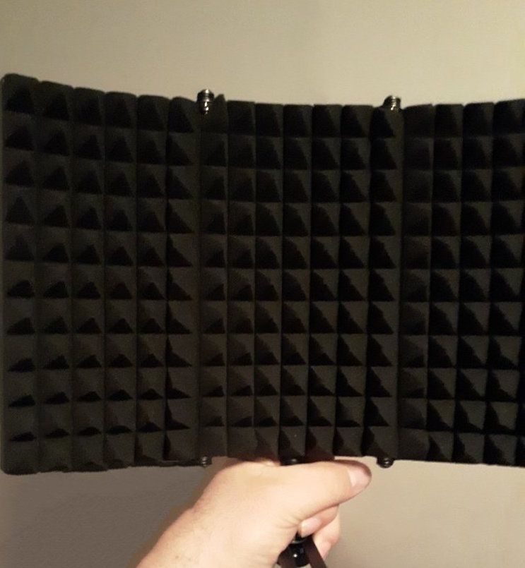 Foldable Studio Recording Microphone Isolation Shield