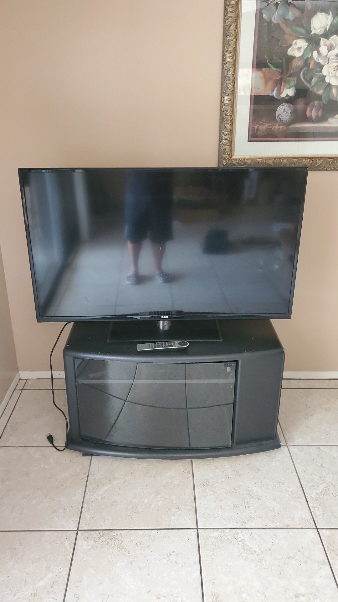 RCA 50 inch TV with TV stand