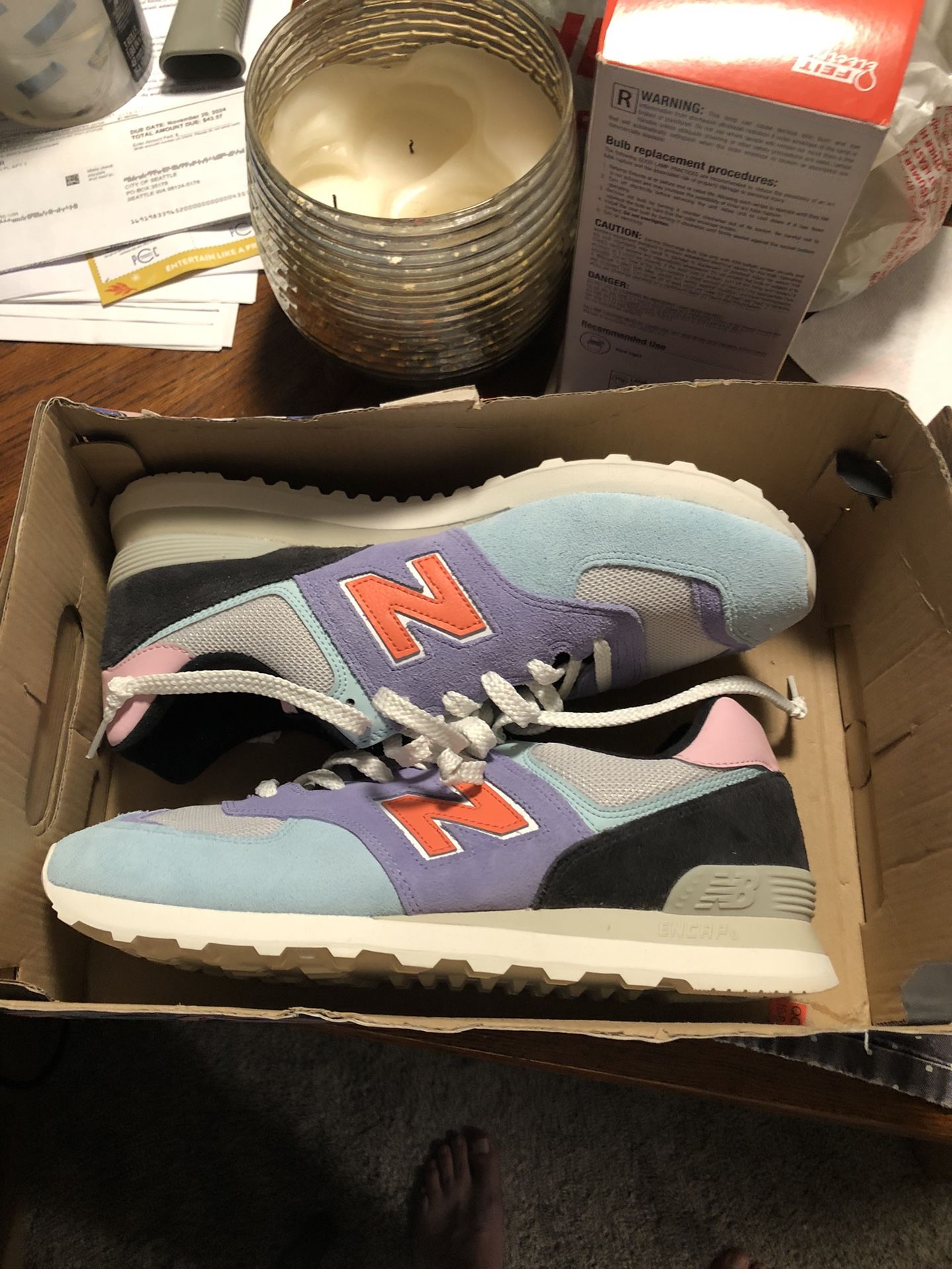 New Balance Men's sz 11.5 Louis De Guzman Ma Davina ML574LG2 Shoes Suede