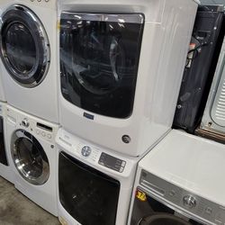 Maytag Top Load Washer And Stackable Gas Dryer Set 
