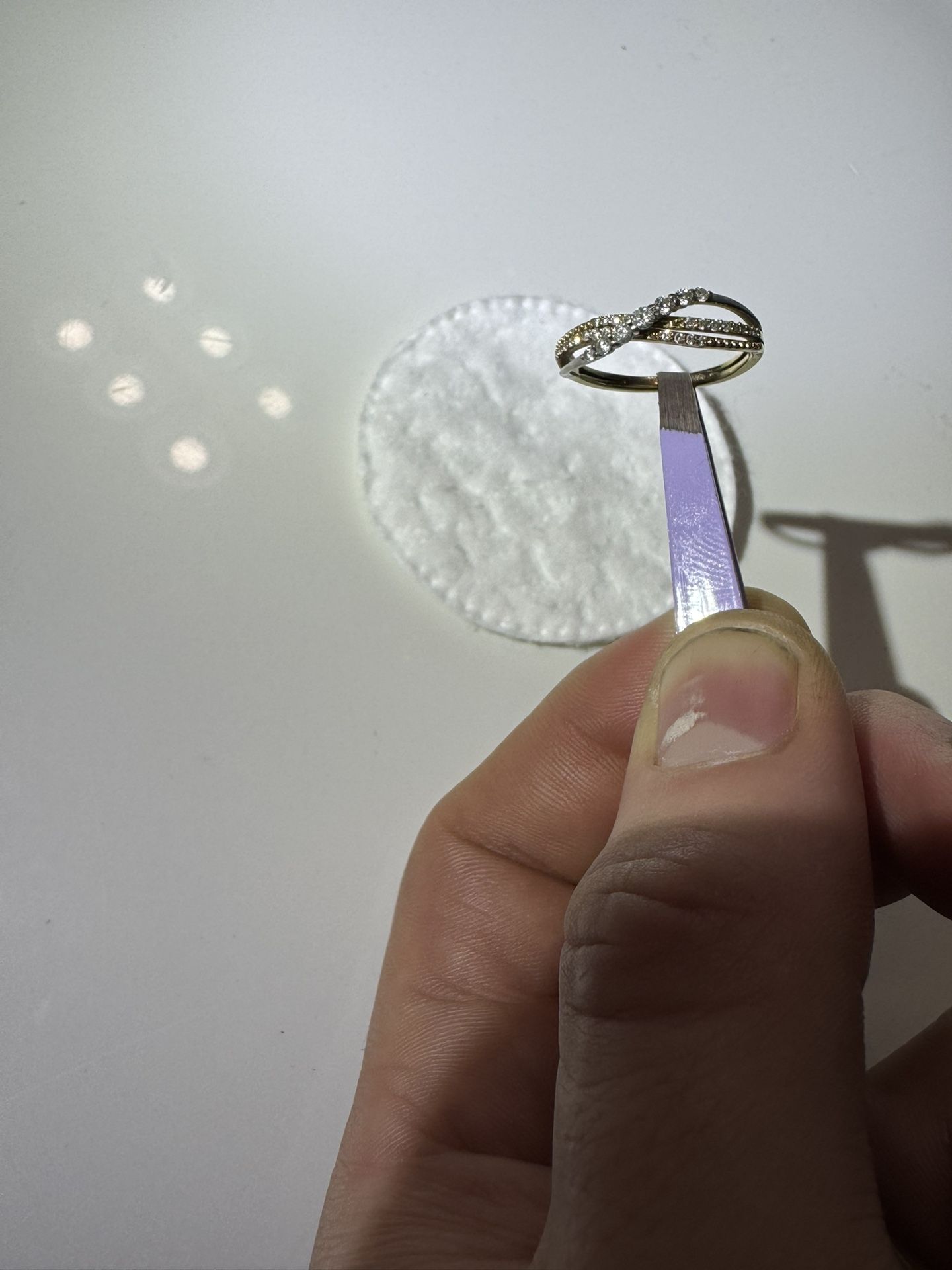 10k Gold Ring Encrusted With Diamonds