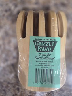 Salad Paws, Wood, Has A Sm Alaska Logo On One Side, New Giftable $10.00