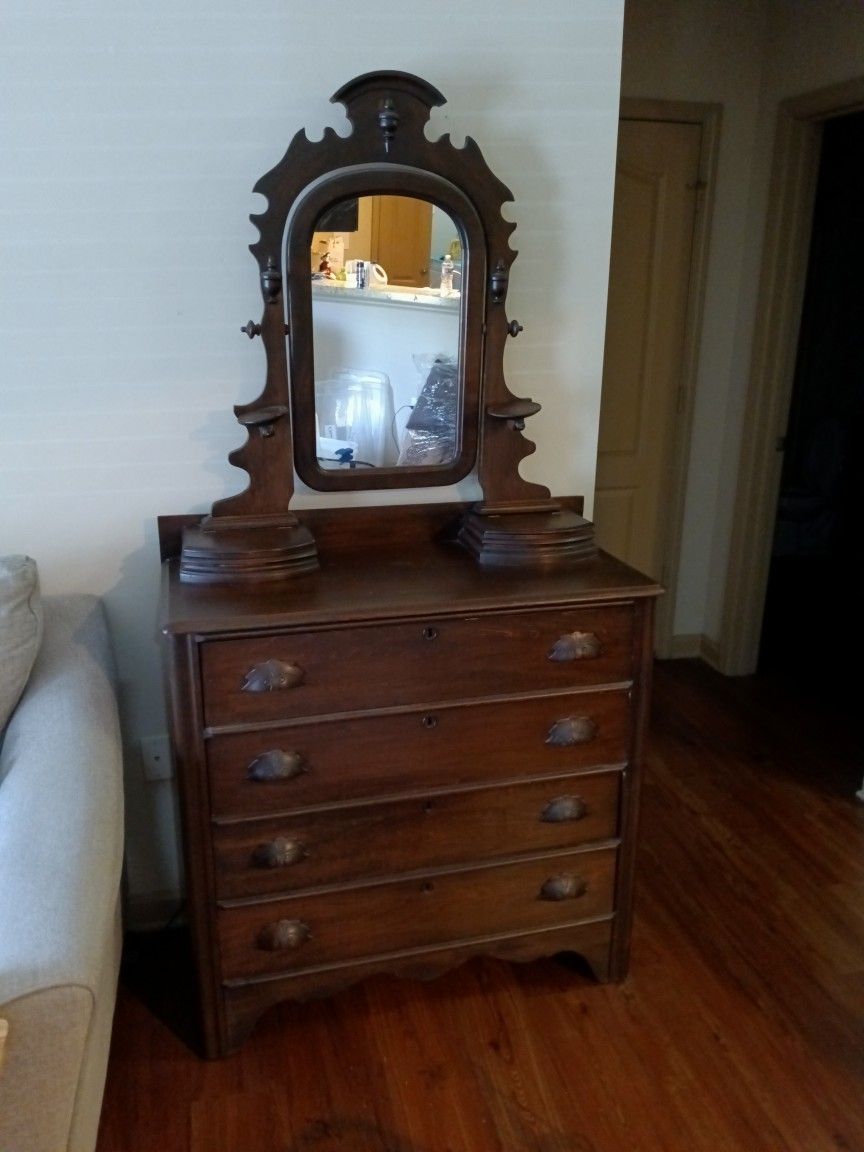 1890s Mirrored Dresser