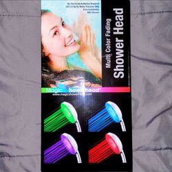New multi color fading shower head