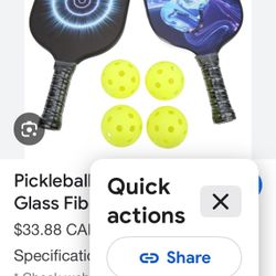 Pickleball Racket Glass Fiber Game With Carrying Bag … 