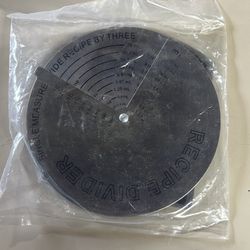 2pc- Recipe Divider Conversion Tool/ Magnet Single Measure Miles Kimball- SEALED