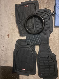 Navy Blue Floor Mats