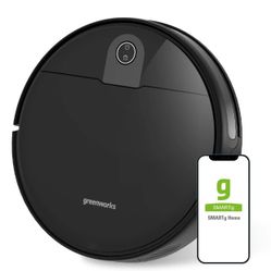 Greenworks Robotic Vacuum GRV-1010 Self-Charging Smart App Controlled Robot Vacuum