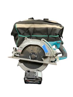 Makita GSR02 10 1/4 40V Circular Saw with 4.0 Battery and Bag no Charger