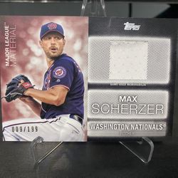 Max Scherzer 2020 Topps Game Used Patch