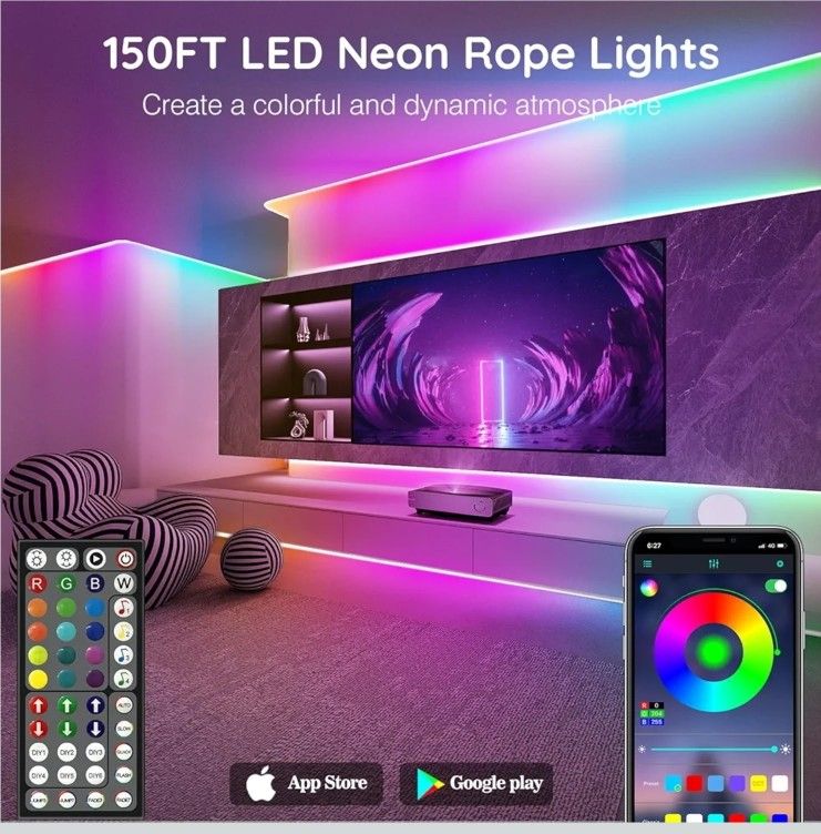 LED Indoor And Outdoor Lights 150 Ft.