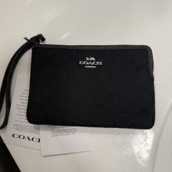 Coach Fabric Wristlet 