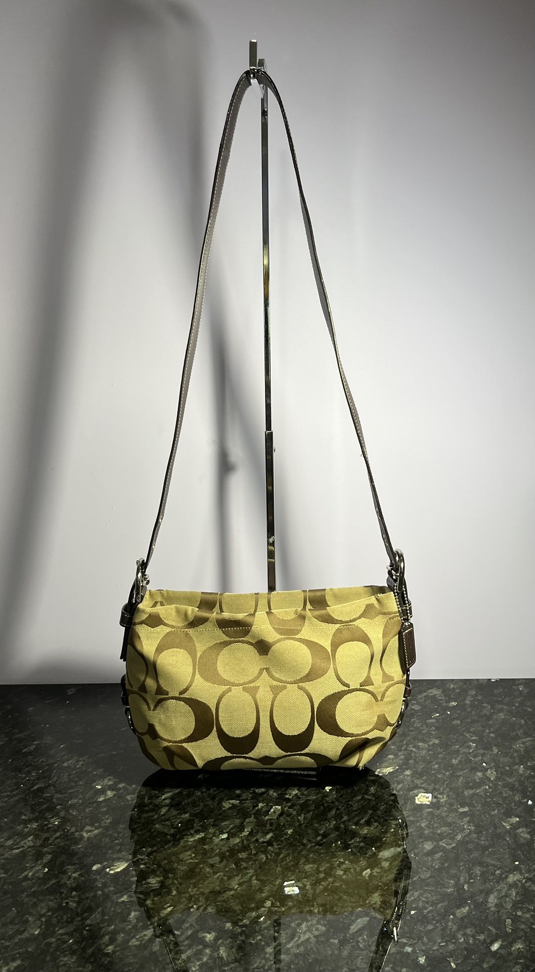 Y2K Coach Signature East West Convertible Duffle Shoulder Bag