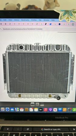 Reproduction aluminum radiator for select 1(contact info removed) full-size Chevrolet models