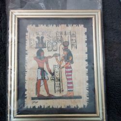 Egyptian Papyrus Painting