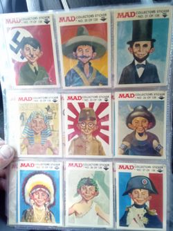 Vintage Mad magazine sticker cards