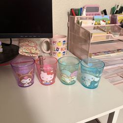Sanrio Hello Kitty Kuromi Cinnamoroll Little Twin Stars Four Mini Cups