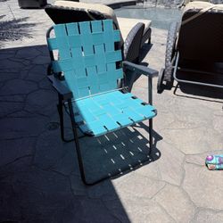 3 Old School Folding Chair