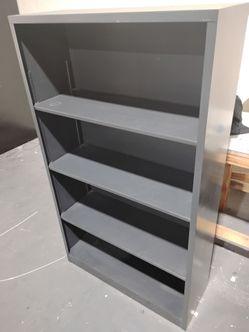 2 Black Metal Shelves