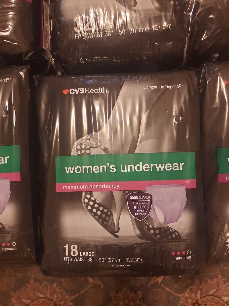 Over 144 LARGE women's ADULT diapers