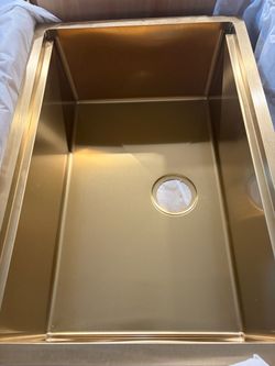 Sink Undermount Stainless Steel in Gold