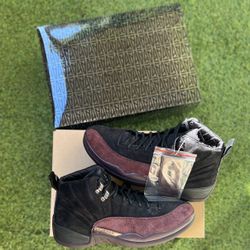 Jordan A Ma Maniere Black 12s 