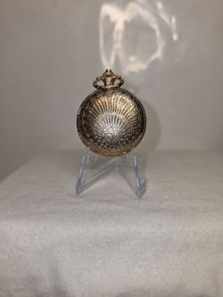Gold-Tone Engraved Pocket Watch Birth of Venus