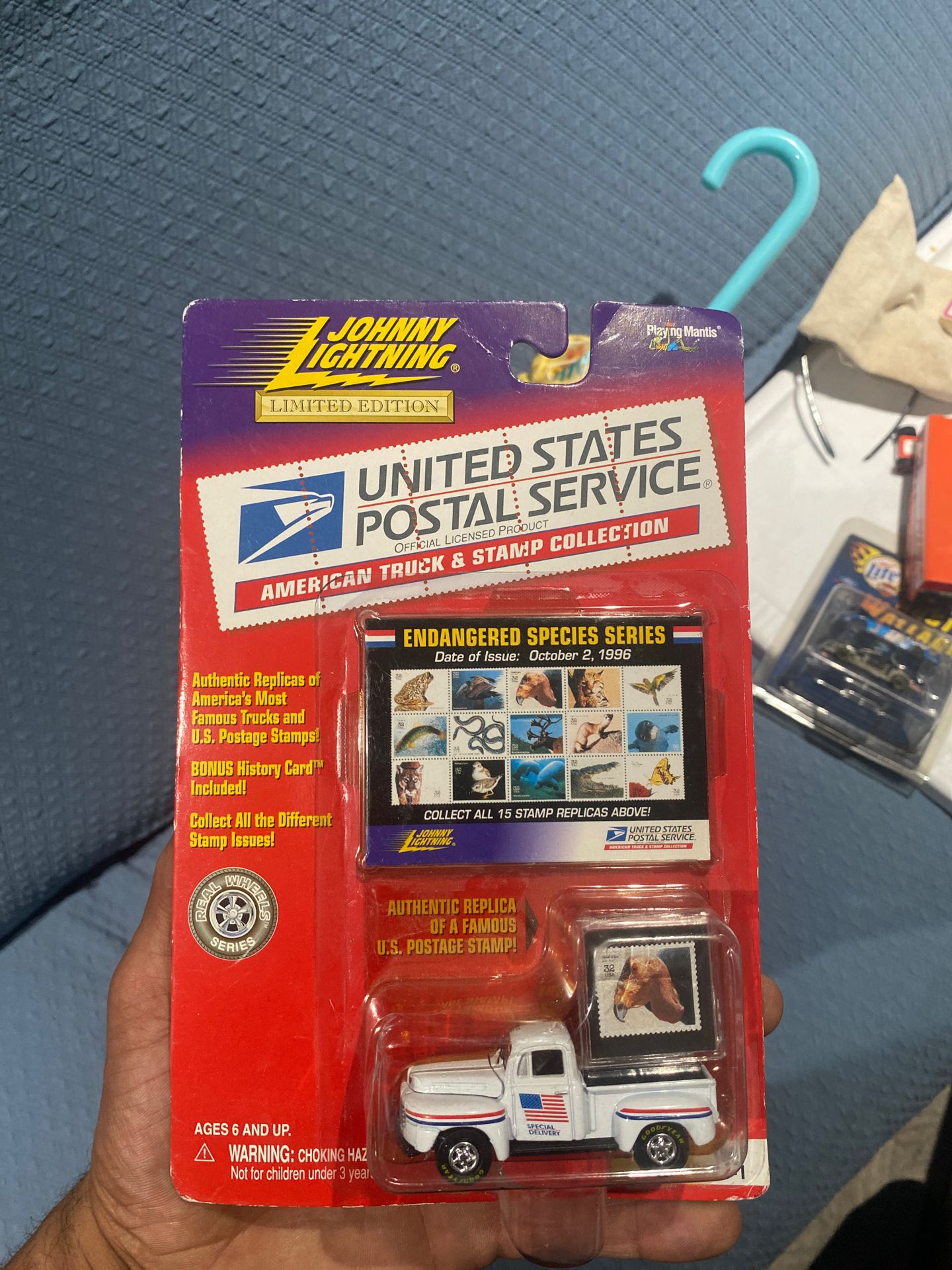 Limit addition Jonny lightning hot wheels United States Postal Service truck stamp collection