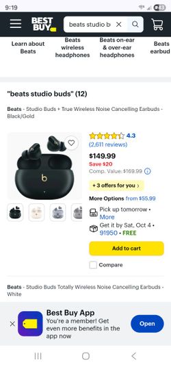 Beats Studio Noise Cancelling Earbuds