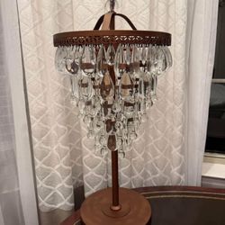 Arhaus Furniture Anabella Teardrop Crystal Prism Table Lamp